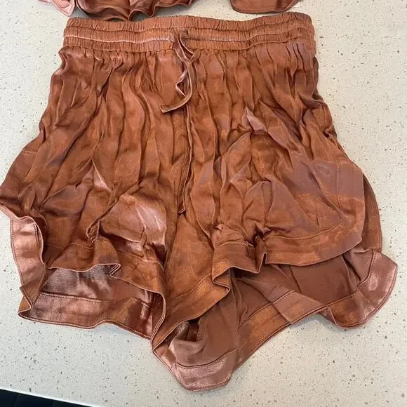 Shona Joy La Lune Lounge Satin Cami & Shorts Set - Picture 3 of 6